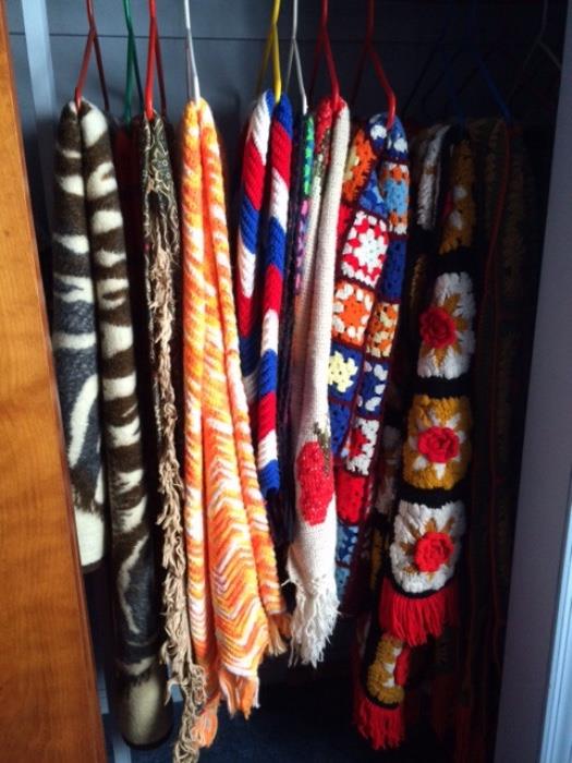 Hand crafted knit and crocheted afghans
