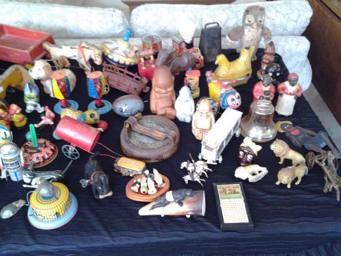 Vintage toys including Lewis Marx and Schoenhut