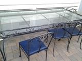 Wrought iron table & chairs