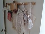Vintage child's clothes for decor