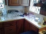 Glassware and kitchen items