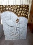 Wooden Budha wall art