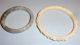 Ivory and and jade bracelets