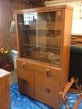 vintage MCM china hutch