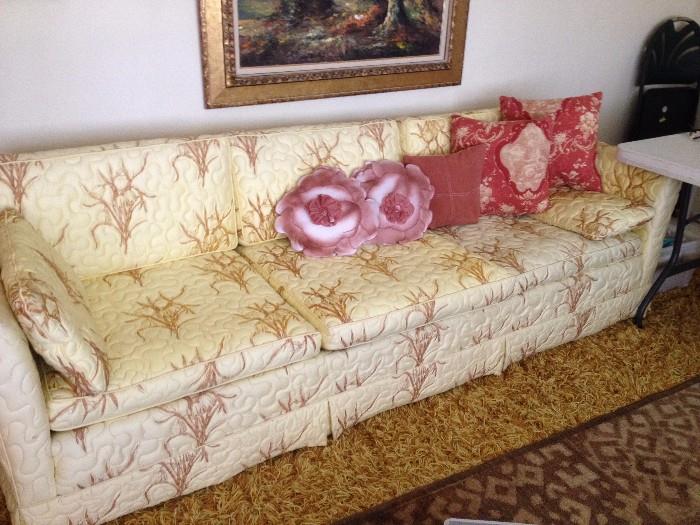 looonnng vintage sofa (matching loveseat, too)