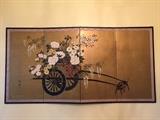 Antique handpainted screen from Japan.