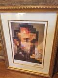 Gilt framed lithograph by Salvador Dali.