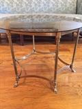 Beautiful antique Hollywood Regency-style cocktail table from Labarge.  Made in Italy.