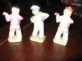 Occupied Japan Figurines (3) Minstrels Back Side