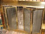 Polished Brass Fireplace Screen