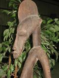 From Africa Hand Carved Ebony Wood Man Figure. 1965 Ashanti Tribe from the Ivory Coast.