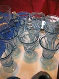 Blue Fostoria Swirl