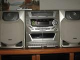 Fisher 3 Disc C/D Changer w/Cassette Player & Speakers