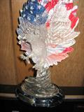 Bradford Exchange Limited Edition 2002 Acrylic Eagles :
A 0592 'God Bless America'