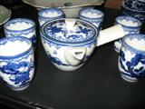Tea/Saki Service w/6 Cups from Japan 1940's