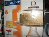 Anchor Hocking 2pc Glass Cake Set (in box)