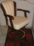 new swiveled armed wood chair/stool