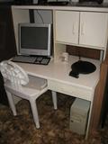 computer desk and chair