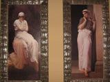 Two wall framed pictures. 53 inches tall, 28 inches wide.