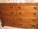 Mid-century Maple chest of drawers with eight drawers. 42 inches wide, 45 inches tall, 19 inches deep.
