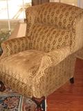 Queen Anne style mid century recliner