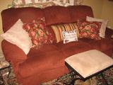 Couch with two built in recliner's on each end