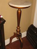 Marble top plant stand