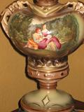 one of two Victorian style lamps