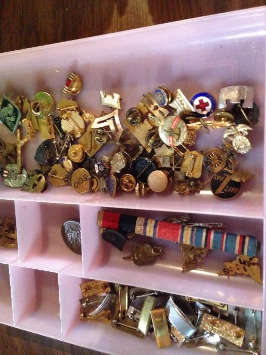 Military pins, tacks, and lapel pins!