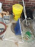 fishing nets,fishing poles 
