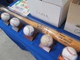autographed baseball bats and balls