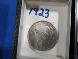 1923 silver peace dollar