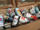 Vintage beer can collection