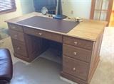 Amish-made oak desk