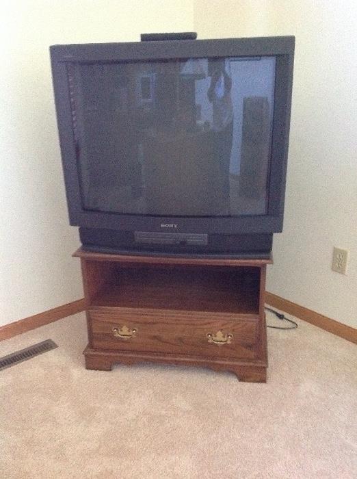 Oak television stand