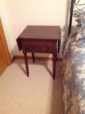 antique drop-leaf table
