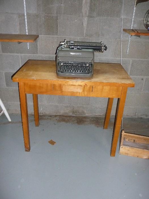 Remington  typewriter ,  table 