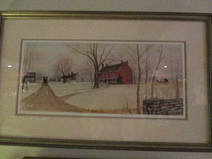      ONE OF SEVERAL P. BUCKLEY MOSS ART