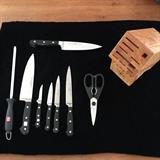 Beautiful, Classic Wusthof knife set with block