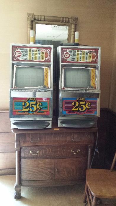 Pair of Vintage Slot Machines