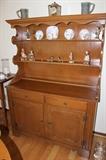 Maple china dresser.
