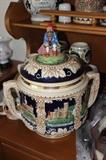 Very unusual Stein style tureen and mugs.