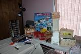Hot Wheels boxed set, Vogue doll house furniture.