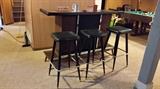 Mid Century Bar & Stools