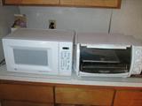 microwave and toaster oven
