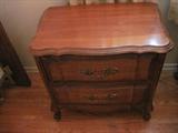 part of a complete bed room set. Pair of night stands.