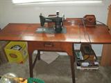 sewing machine - kenmore with great cabinet