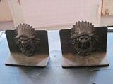 brass indian book ends