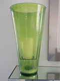 LARGE GREEN VASE with CANDLE