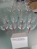 Block "Artesia Red" Goblets and Martini Glasses